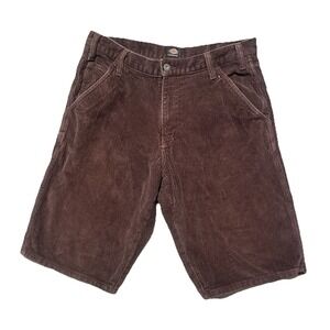 Dickies Skateboarding Corduroy Shorts Men's 32 Brown Cotton Jake Hayes Bermuda
